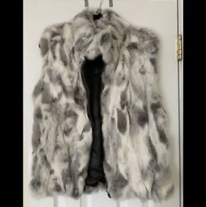 Genuine Rabbit Fur Vest - M/L Saks Fifth Avenue